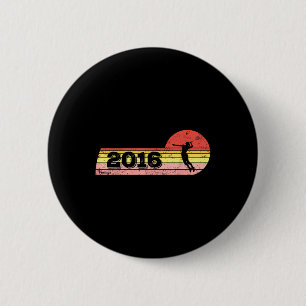 Badminton-Player Geboren 2016 Geburtstagsfrauen Vi Button