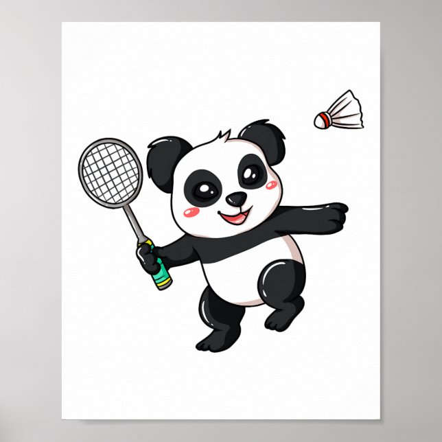 Badminton Player Geschenk für Shuttle Lover Poster (Vorne)