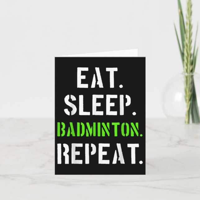 Badminton Player-Geschenk Karte (Vorderseite)