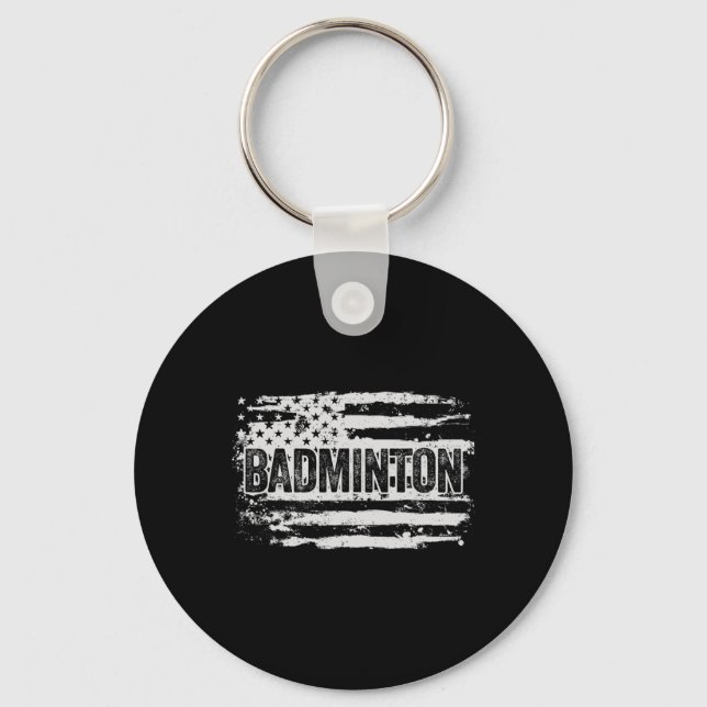 Badminton Player-Geschenk Schlüsselanhänger (Vorderseite)