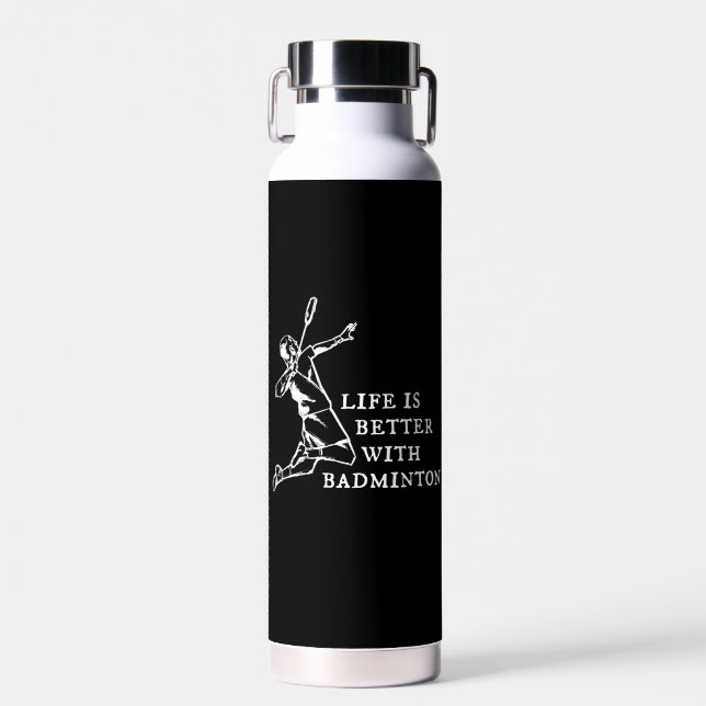 Badminton Player Geschenke Trinkflasche (Vorne)