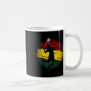 Badminton Player Ghanaian Flag Ghana Kaffeetasse
