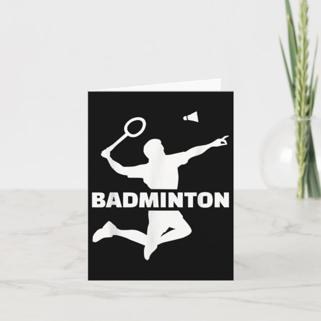 Badminton Player Karte (Vorderseite)