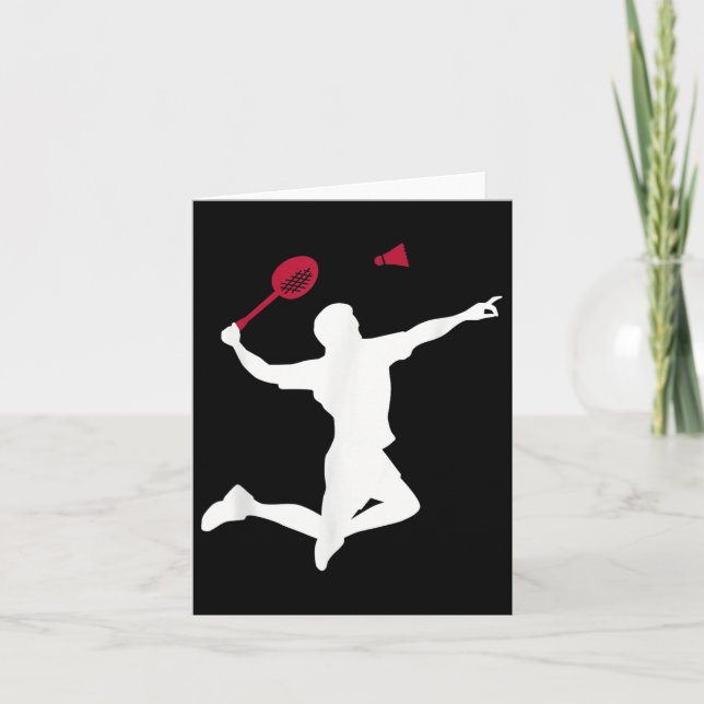 Badminton Player Karte (Vorderseite)