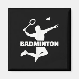 Badminton Player Magnet