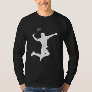 Badminton Player Men Shuttlecock Sports Club 1 T-Shirt