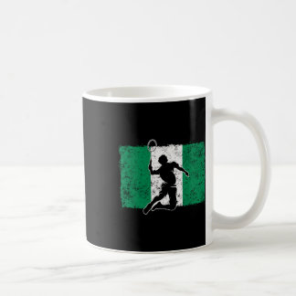 Badminton Player Nigeria nigerianische Flagge Nige Kaffeetasse