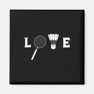 Badminton Player Racket Sports Shuttle Funny Badmi Magnet