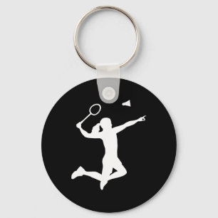 Badminton Player Schlüsselanhänger