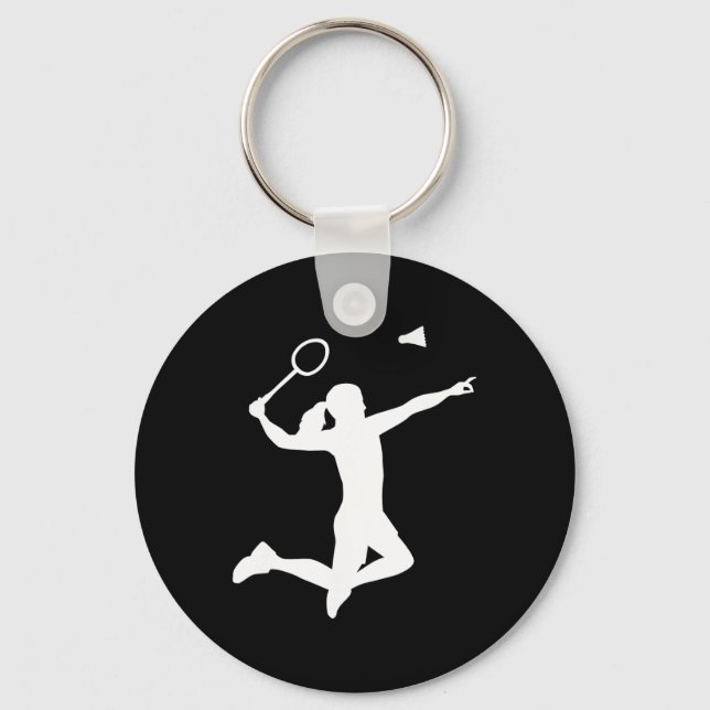 Badminton Player Schlüsselanhänger (Vorderseite)