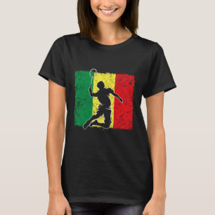 Badminton Player Senegalesische Flagge Senegal 1 T-Shirt