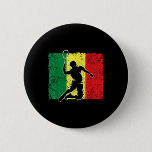 Badminton Player Senegalesische Flagge Senegal Button