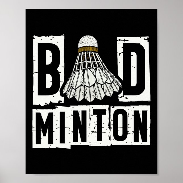 Badminton Player Shuttle 3 Poster (Vorne)