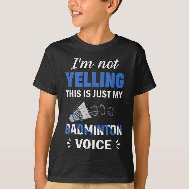 Badminton Player Shuttle My Badminton Voice  T-Shirt (Vorderseite)