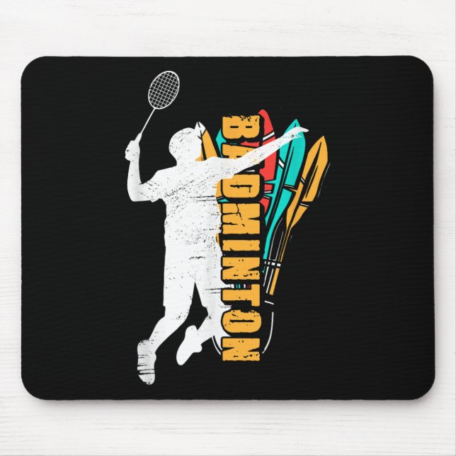 Badminton Player _ Shuttle Racket _ Badminton Mousepad (Vorne)