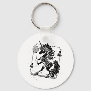 Badminton Player Shuttle Schlüsselanhänger