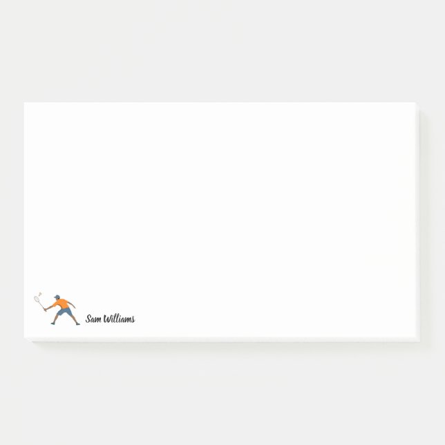 Badminton Post-it Klebezettel (Vorderseite)