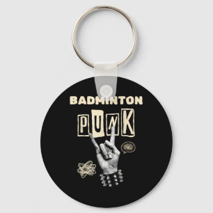 Badminton Punk Rock N Roll Schläger Shuttle Sport Schlüsselanhänger