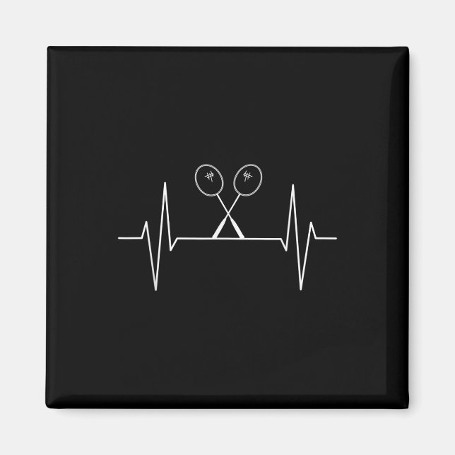 Badminton Racket Heartbeat Badminton Player, Shutt Magnet (Vorne)