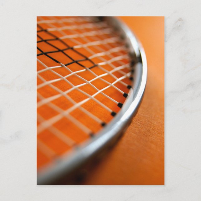 Badminton Racket Postkarte (Vorderseite)