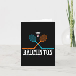 Badminton Racket Shuttle Team Coach Badminton Play Karte