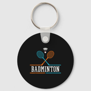 Badminton Racket Shuttle Team Coach Badminton Play Schlüsselanhänger