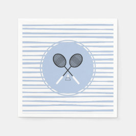 Badminton Rackets Crossed Birdie Shuttlecock Sport Serviette