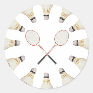 Badminton Rackets Runder Aufkleber