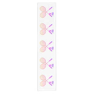 Badminton Rackets Shuttlecock Birdie Ombre Kurzer Tischläufer