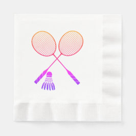 Badminton Rackets Shuttlecock Birdie Ombre Serviette