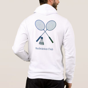 Badminton Rackets Shuttlecock Birdie Personalisier Hoodie