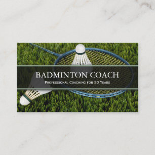 Badminton Raquet - Carte de visite d'entraîneurs s