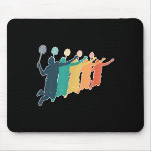 Badminton Retro Racket Mousepad