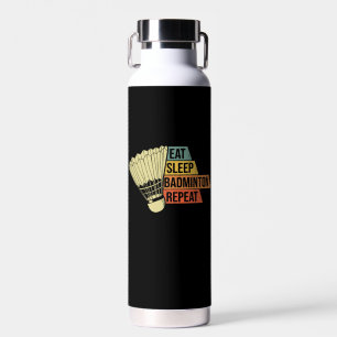 Badminton Retro Vintage Trinkflasche