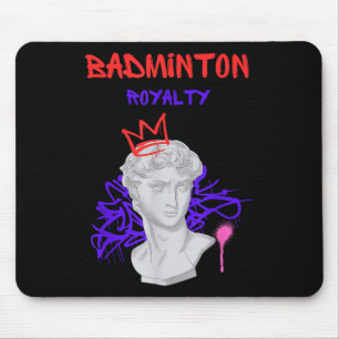 Badminton Royalty Griechische Statue Champion Athl Mousepad