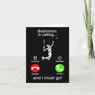 Badminton ruft karte