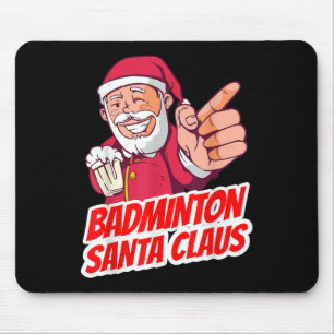 Badminton Santa Claus Weihnachtsfeiertag - Badmint Mousepad