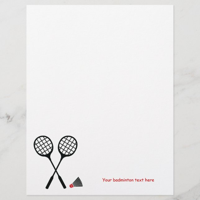 Badminton-Schläger und Shuttlecck-Flyer (Vorderseite)