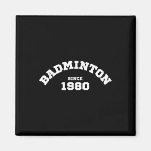 Badminton seit 1980 Sportlicher Schläger Shuttle S Magnet