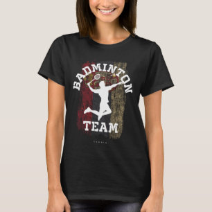 Badminton Serbia Net Games Player Badminton T-Shirt