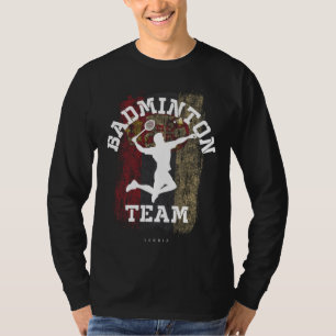 Badminton Serbien Net Games Spieler Badminton T-Shirt