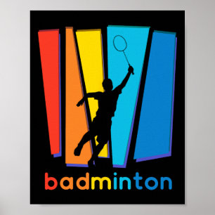 Badminton Shuttle Art Sport Poster