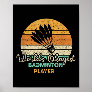 Badminton-Shuttle-Ball-Sportarten-Tennis-Aufschlag Poster