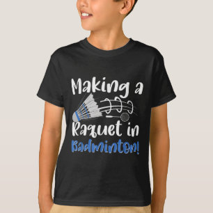 Badminton-Shuttle-Enthusiast Sports-Schläger-Train T-Shirt
