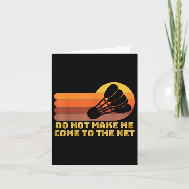 Badminton Shuttle Karte (Vorderseite)