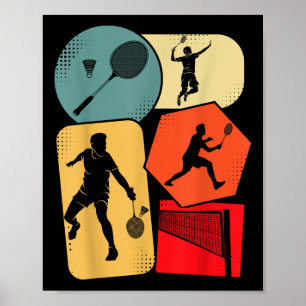 Badminton Shuttle Kids Boys Youth Men Poster