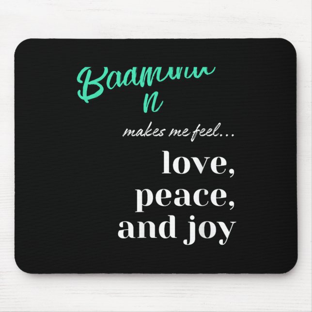 Badminton Shuttle Liebe Peace Joy Racket Sport Mousepad (Vorne)