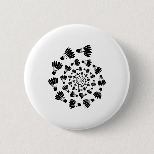 Badminton Shuttle Liebe Team Player Coach Button (Vorderseite)