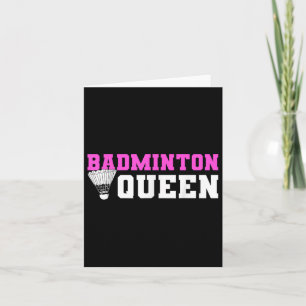 Badminton Shuttle Lover Badminton Player Karte