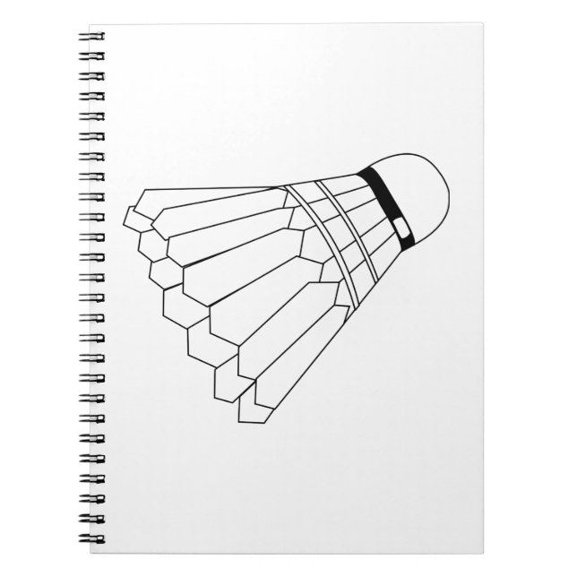 Badminton Shuttle Notizblock (Vorderseite)